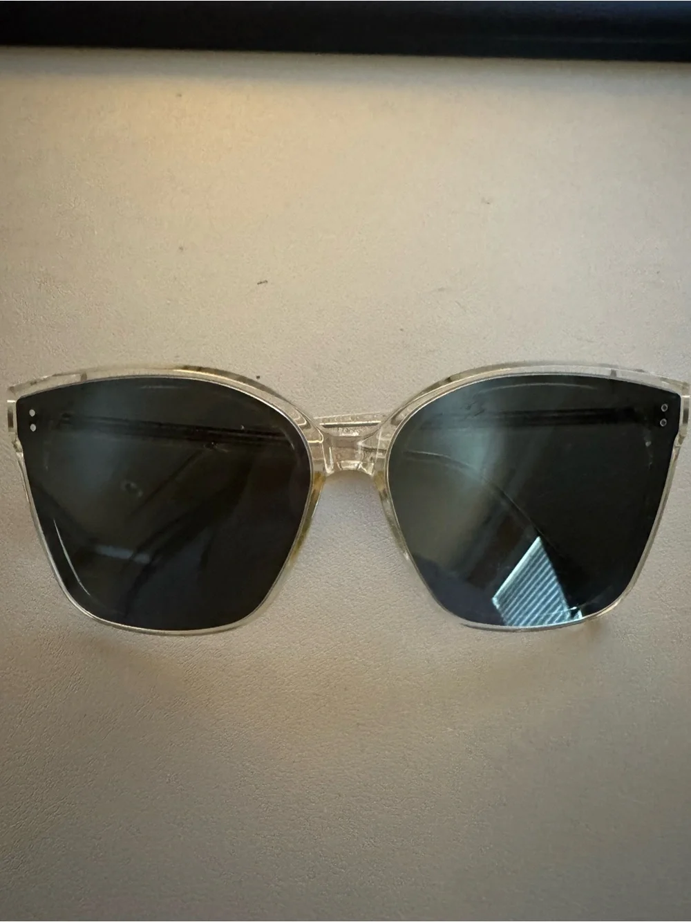 Gentle Monster Clear Frame with Black Lens Women's Sunglasses